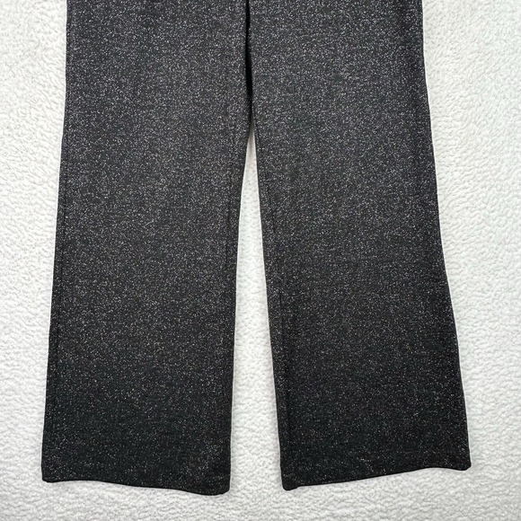 Milly Ramona Metallic French Jersey Pants Black M Drawstring Party Holiday NWT - Picture 4 of 11